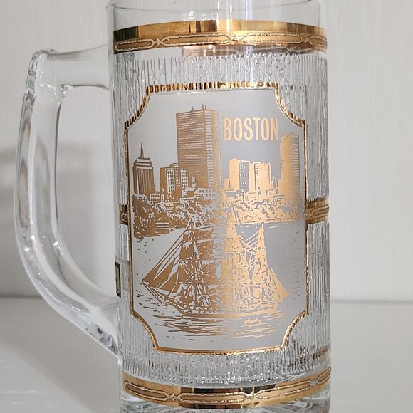 Rare Find Collectible Culver Vintage Boston MA 22 Karat Gold Beer Stein - Picture 5 of 9